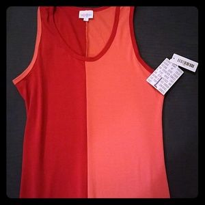 Lularoe pink and red Dani, size Large